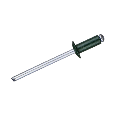 Заклепка вытяжная комбинированная RAL 6005 аллюминий-сталь 4.0х10